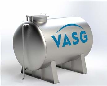 Carbon steel, stainless steel or galvanized storage tanks